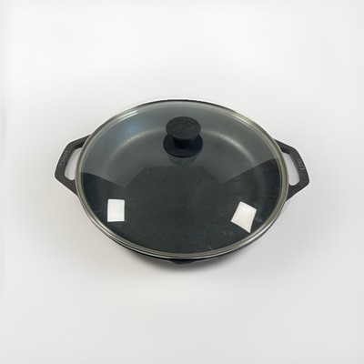 Lodge Chef Collection 12 Inch Cast Iron Everyday Pan with Glass Lid