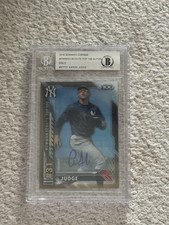 2016 Bowman Chrome Scouts Top 100 Gold Auto /50 Aaron Judge BGS