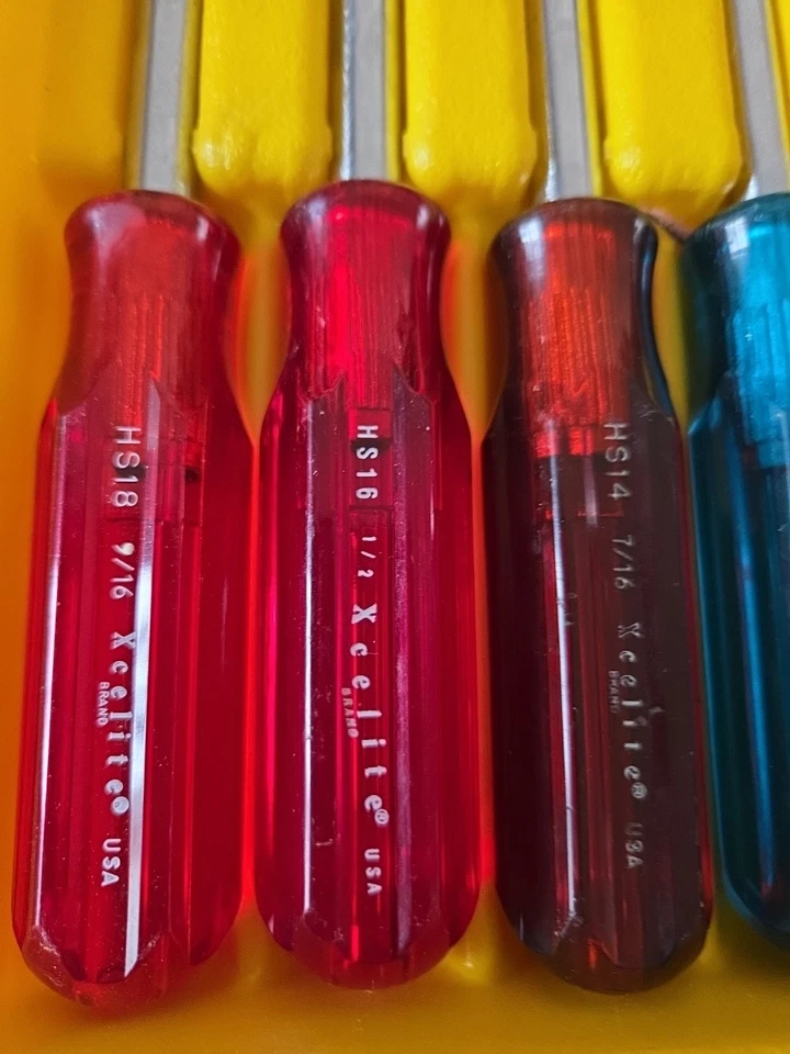 Xcelite HS-6-18 стандартный полый вал 10 шт гайковерт набор и чехол очень хороший - Изображение 2 из 4