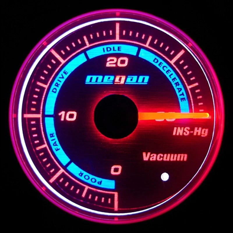 Megan Racing MR-MG-VM Version 2 52mm Vacuum Gauge Foto 2 de 3