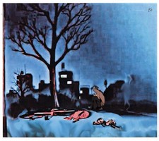 GOLDEN BOY- Anime Cel  KINTARO resting in a p...