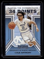 2020-21 Panini Contenders Draft Picks Playing the Numbers Game Cole Anthony