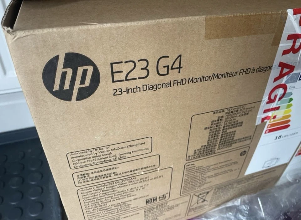 HP Monitor: 9VF96AA HP E23 G4 23" IPS FHD 9VF96AA - BOXED Brand New - Image 2 of 4