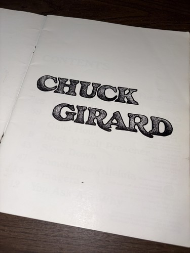 Chuck Girard SONGBOOK Selbstbetiteltes Debütalbum Christian Jesus Buch - Bild 3 von 7