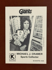 1975 Phoenix Giants Circle K~Michael J Cramer~Sports Collector~Baseball Card #26