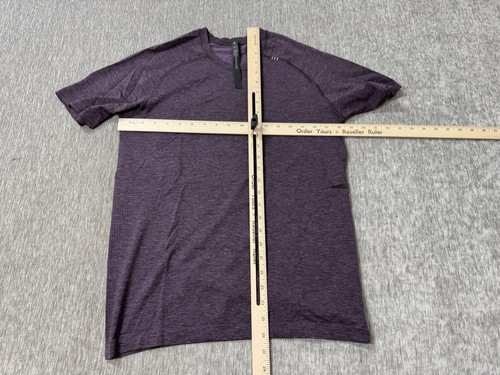 Lululemon Shirt Men S Purple Metal Vent Tech Tee Short Sleeve Gym Performance d - Picture 5 of 7