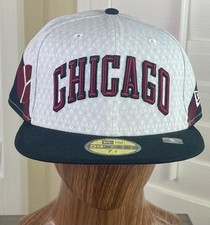New Era 59Fifty NBA Chicago Bulls 2022-23 City Edition Fitted Hat Size 7 3/4