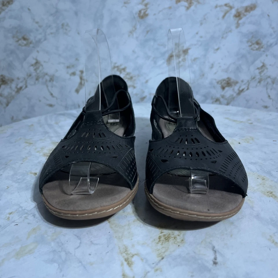 Earth Nauset Women's Size 7M Shoes Black Brown Comfort Open Toe Fashion Sandals - Image 2 of 4