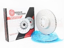 FOR BMW X3 XDRIVE20D G01 HIGH PERFORMANCE FRONT DIMPLED BRAKE DISCS PAIR 348MM