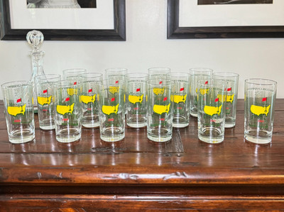 Vintage Masters Championship Highball Commemorative Glasses 1988 - 2003