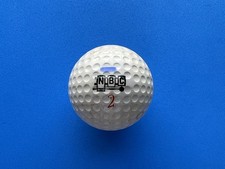 VINTAGE 1950s - 1960s NBC VERY EARLY RED CHAMPIONSHIP SIGNATURE 2 GOLF BALL