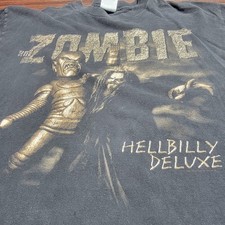 Vintage Official 1998 Rob Zombie Hellbilly Deluxe Robot Tour Shirt Sz Xl