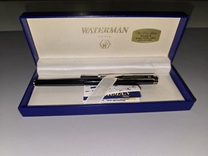 WATERMAN PARIS IDEAL FOUNTAIN PEN 18K 750 BLACK Used
