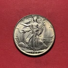 (1) Beautiful Vintage 1944-P Walking Liberty Half Dollar BU-BRILLIANT UNC.