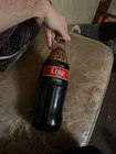 Vintage Canadian Coca-Cola (Coke) Large Glass Bottle 1.5 Litres full.