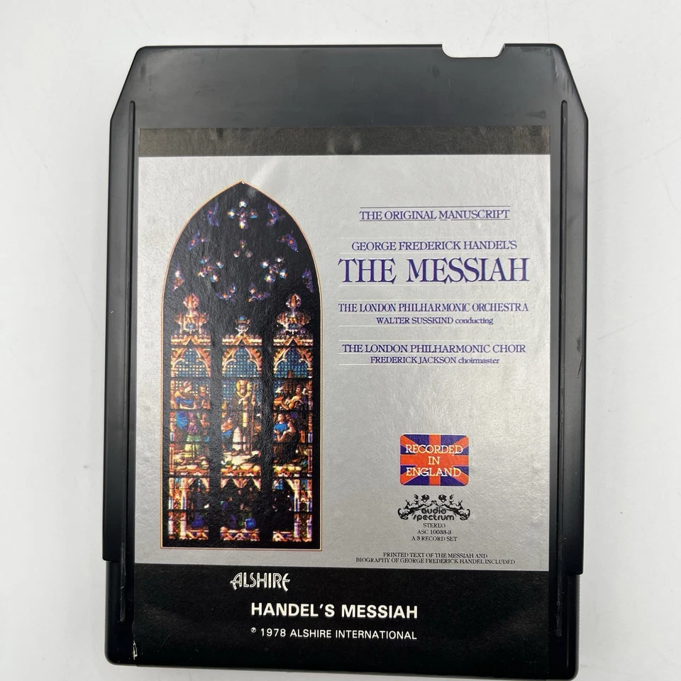 Handel's Messiah - London Philharmonic - Restored 8 Track Tape - New Pad, Splice Foto 3 de 4
