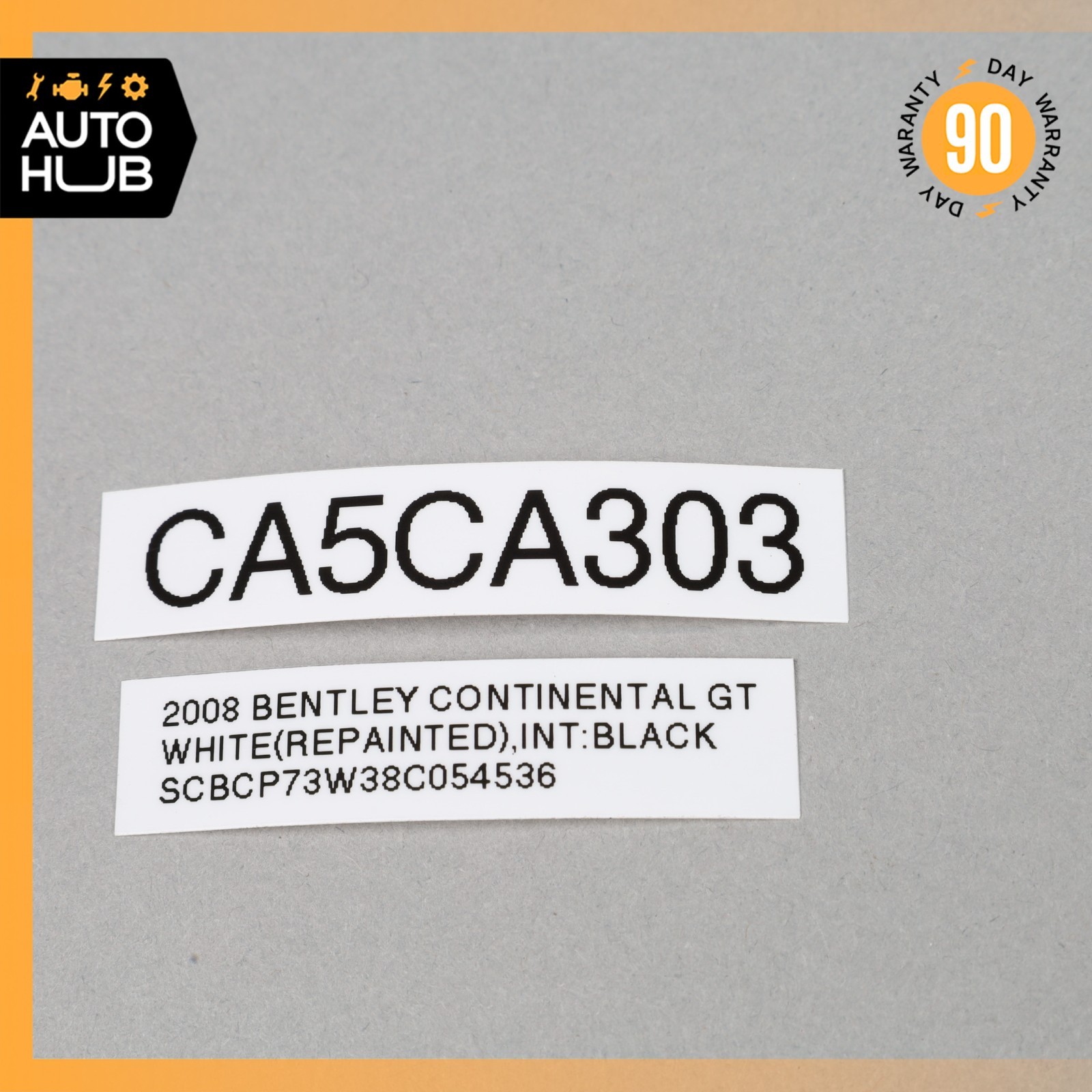 Bentley Continental GT 6.0L Left Exhaust Gas Temperature Sensor 07C919529E OEM