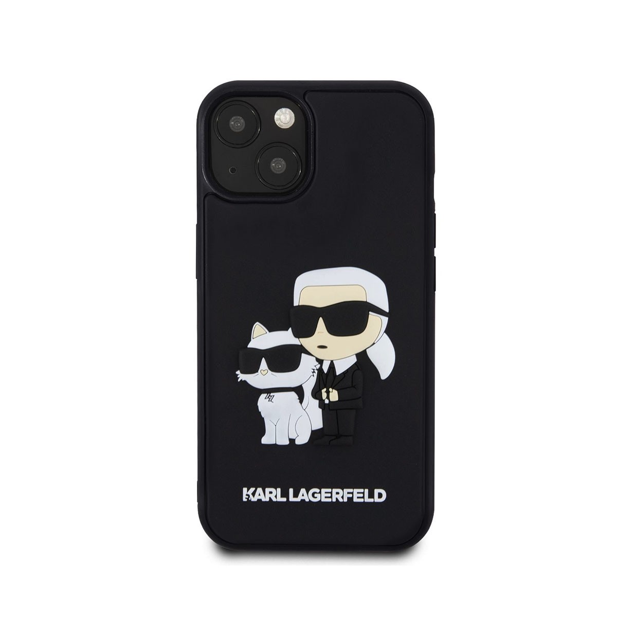 Coque 3D Karl & Choupette iPhone 13 antichoc - Protection silicone originale et chic - 3