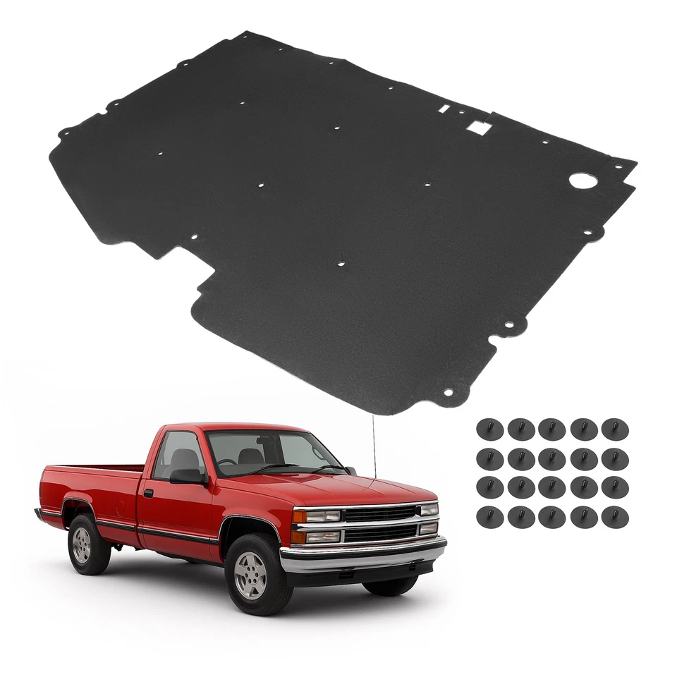 Almofada de isolamento de capô para Chevy e GMC Pickup Suburban C1500 K2500 C3500 1988-1998 - Imagem 2 de 4