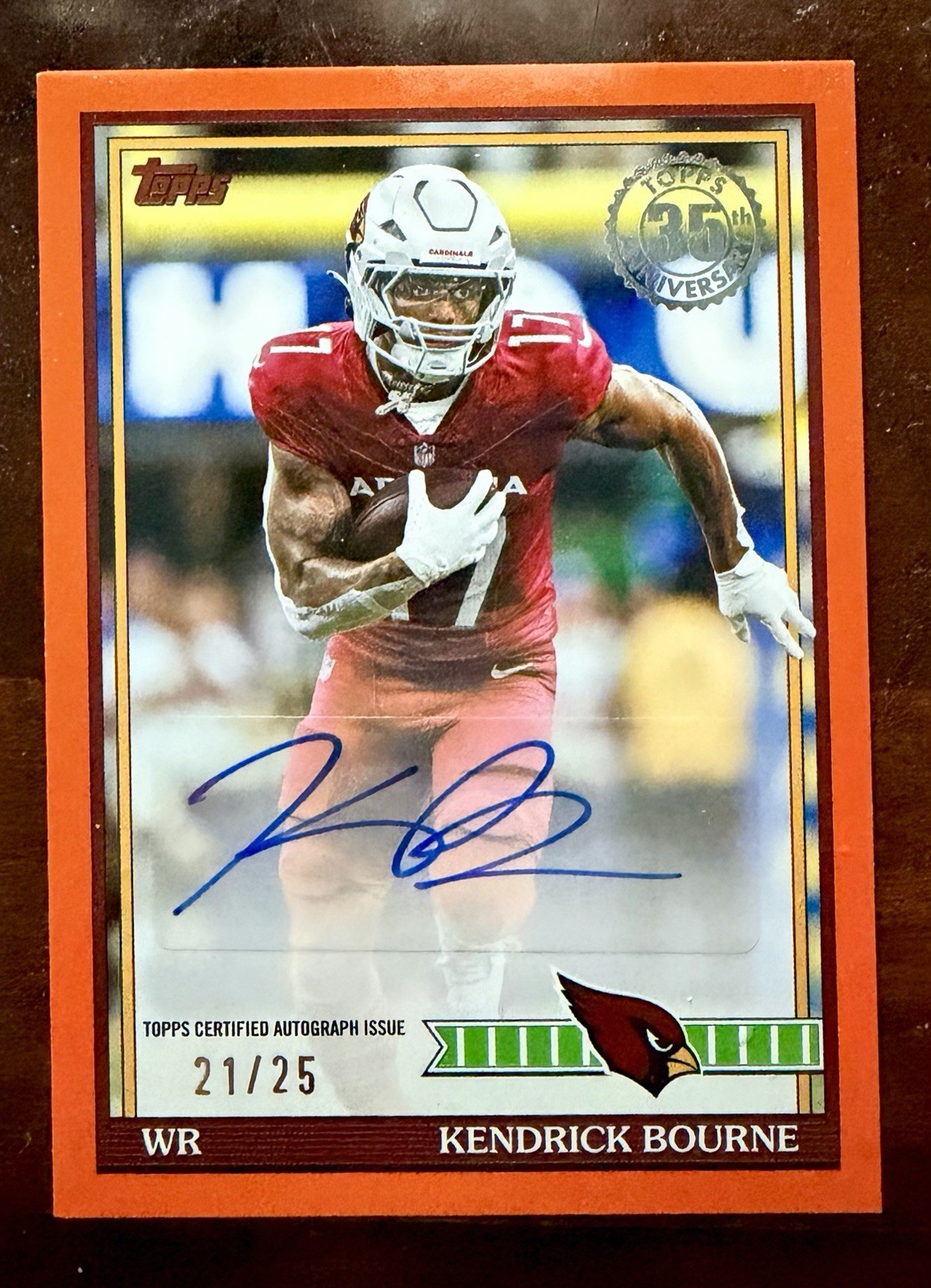 2026 Topps Flagship Football Kendrick Bourne Certified Autograph (#21/25)