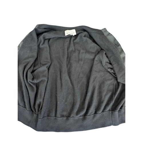 Maglione cardigan Ballantyne vintage nero in cashmere anni 60 - Foto 6 di 11