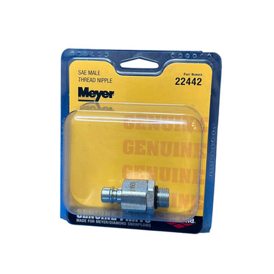Meyer 22442 Sae Male Thread Nipple Genuine Part (LOT OF 3) - New in box