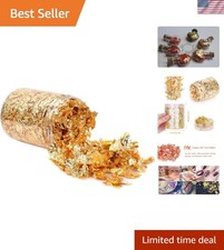 Elegant 10g Gold Leaf Flakes - Perfect for Nail Art, Crafts DIY Projects