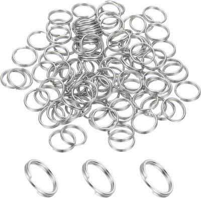 PATIKIL Round Split Ring, 100 Pcs 10mm Small Split Rings with Double ...
