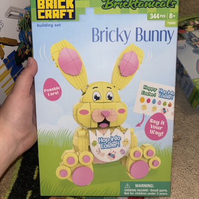 #ad Brickcraft Bricktanicals Bricky Bunny Building Kit Easter Bunny NEW $1.99