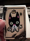 aceo original art cards "Cat King" 2.5" x 3.5" acrylic paint — photo 1