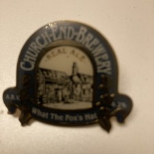 CHURCH-END-BREWERY,   ' POOH BEER ' Real Ale / Beer Pin Badge. VGC