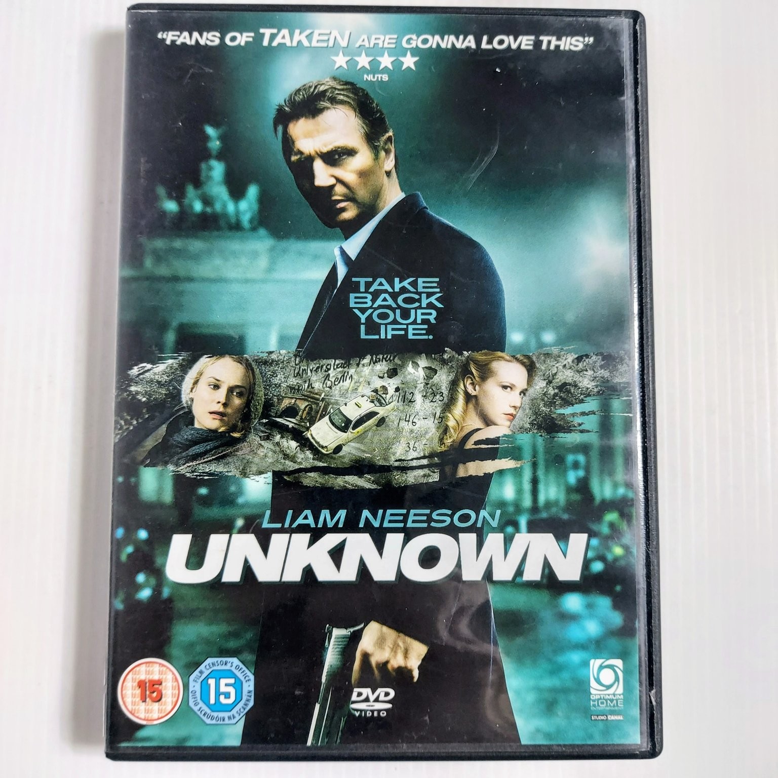 Unknown DVD 2011 Liam Neeson Diane Kruger Jaume Collet-Serra Action Thriller