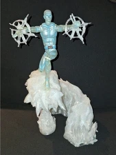 3D Printed Marvel legends Iceman Iceslide effects Diorama White ice  Smaller 