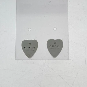 Boucles d'oreilles GUCCI coeur argent 925 accessoires femme H 11mm x l 9mm avec boite