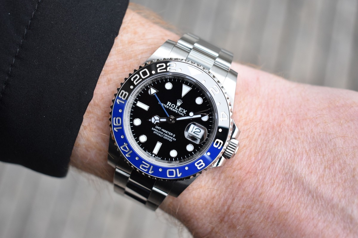 2022 Rolex GMT-Master II 40mm Steel Batman Black & Blue 126710BLNR
