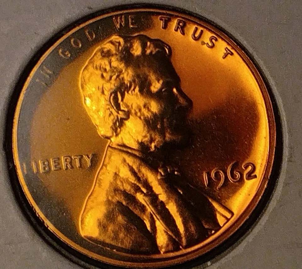GEM BU 1962 Lincoln Proof Cent. Doubled Die Reverse FS-801 Red Color Eye Appeal - Image 4 of 4