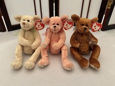 Ty Attic Treasures Teddy Bears Lot of 3: Harper, Hayes Carson