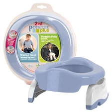 Potette plus 2 in 1 portable potty Trainer seat Heather with liners & Carry bag
