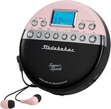 Studebaker SB3705PB Personal CD Player FM Radio Anti-skip and FM Transmitter Pi