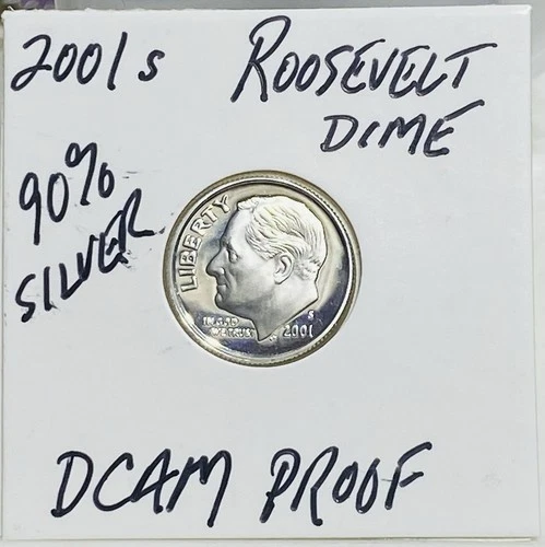 2001 S DCAM PROOF Roosevelt Dime - Fantastic Luster - CHEAP Shipping!