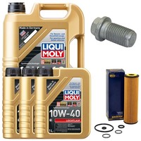 MotoröL Filter Set 10W-40 Liqui Moly 8 Liter + Schraube FüR Mercedes Sprinter