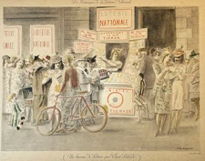 Les stampes de la Loterie Nationale - Un bureau de Loterie par Chas-Laborde....