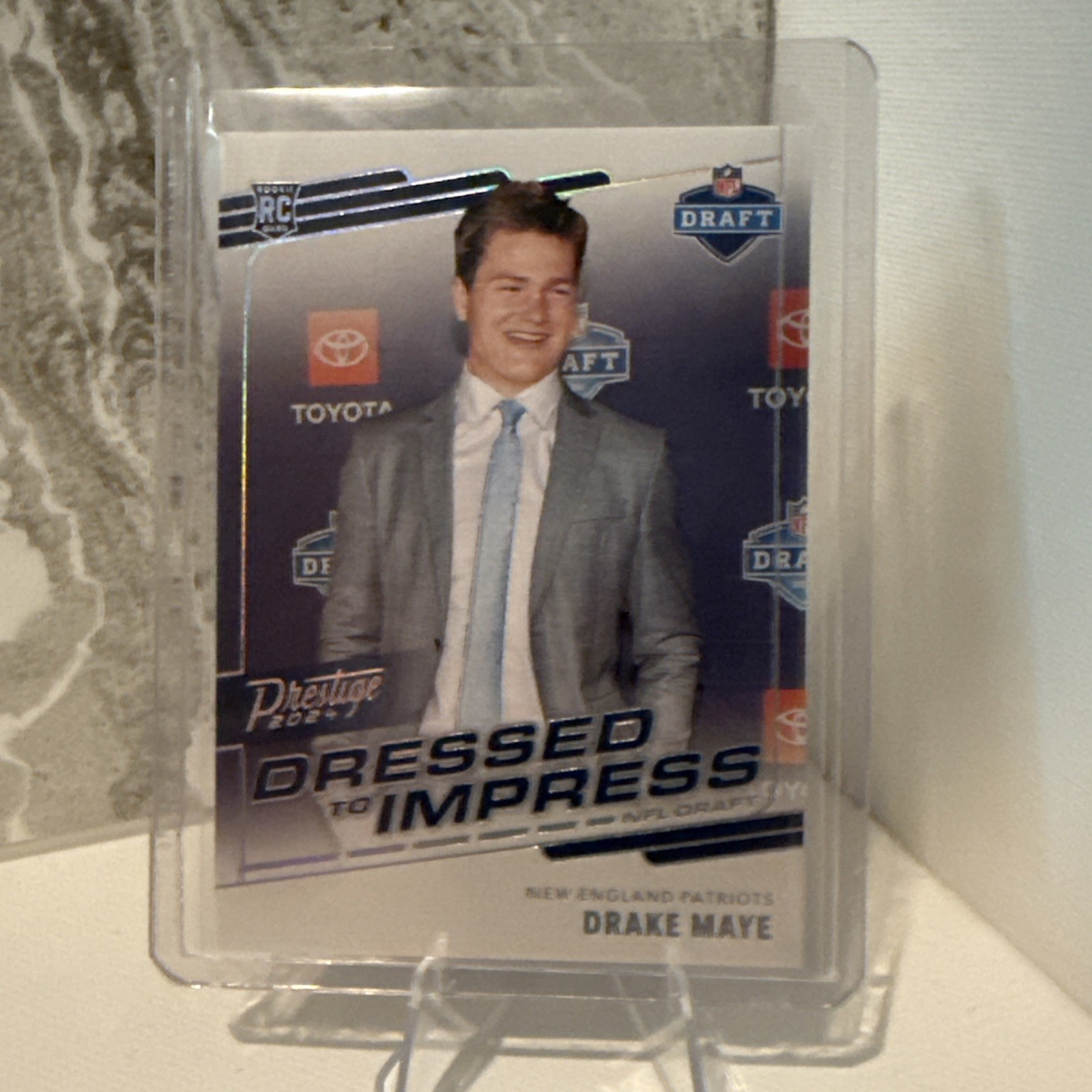 Drake Maye 2024 Prestige RC Dressed To impress SSP Canvas Case Hit!!