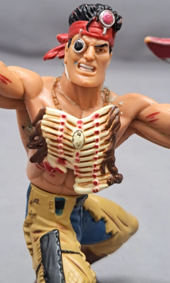 Figura de acción Turok 1998 vintage Toy Playmates Joshua Foto 2 de 4