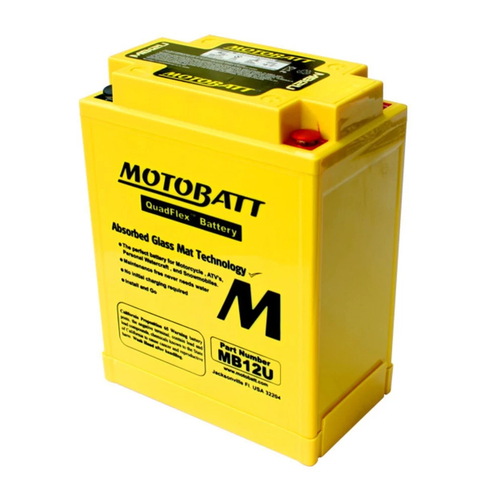 Motobatt Premium Battery for Norton 850 COMMANDO MK3 1975 MB12U AGM - Image 3 of 4