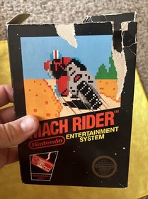 Nintendo NES Mach Rider Sticker Seal Game Black Box No Manual Test Market Rare