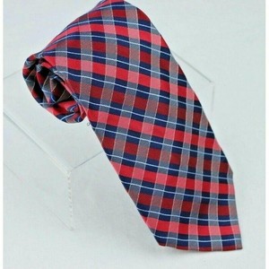 Nautica-Plaid-Pattern-Silk-Necktie