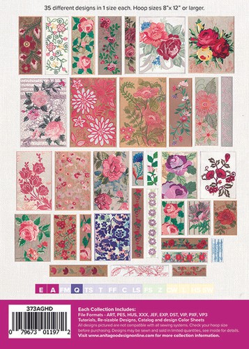 Patchwork Petal Quilt Anita Goodesign Embroidery Design Machine CD - Picture 2 of 2