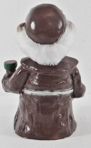 Figura De Souvenir De Monje Grande H 24 Cm Figura Original Con Cabeza Movible - Imagen 5 de 5