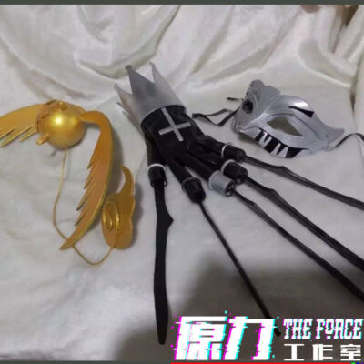 Anime D.Gray-man Allen Walker Cosplay Props Timcanpy Claw Mask Full Set Boy Gift